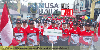 Semarak Kebersamaan: Dinkes Bungo Meriahkan Pawai Pembangunan HUT RI ke-80