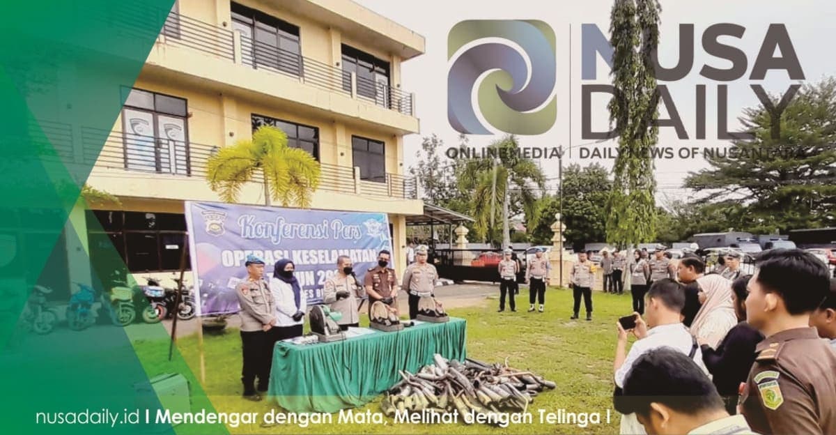 Konferensi Pers Polres Bungo: Temuan Sepeda Motor Plat Merah Terindikasi Balap Liar