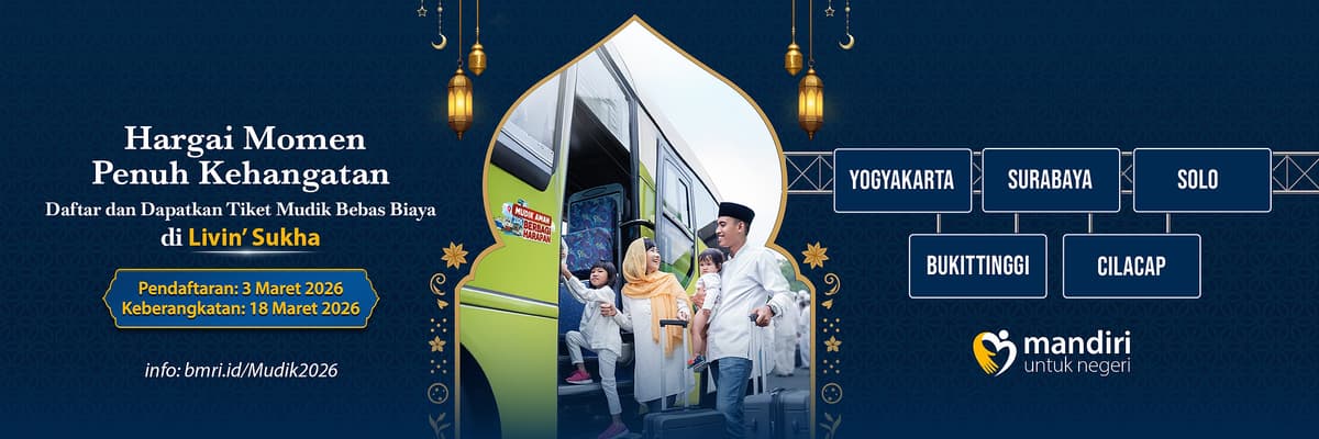 Bank Mandiri Buka Pendaftaran Mudik Gratis 2026: Rute, Jadwal, dan Cara Daftar Tanpa Biaya