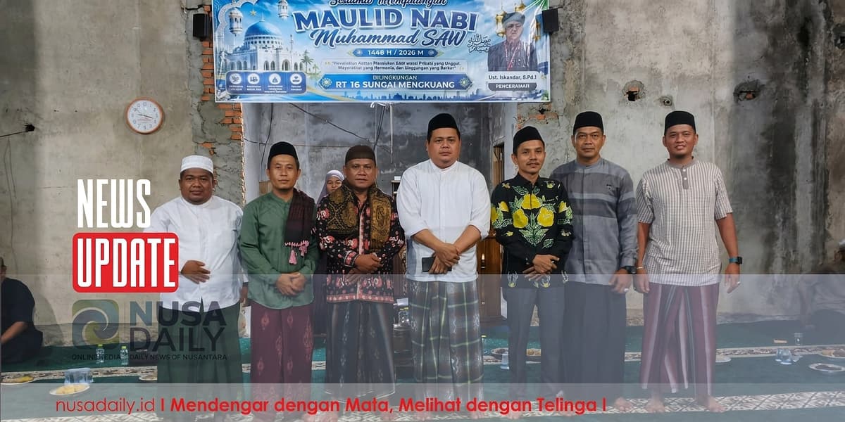 Warga RT 16 Perumahan Al-Madinah Gelar Maulid Nabi, Wakil Bupati Bungo Ajak Teladani Akhlak Rasulullah