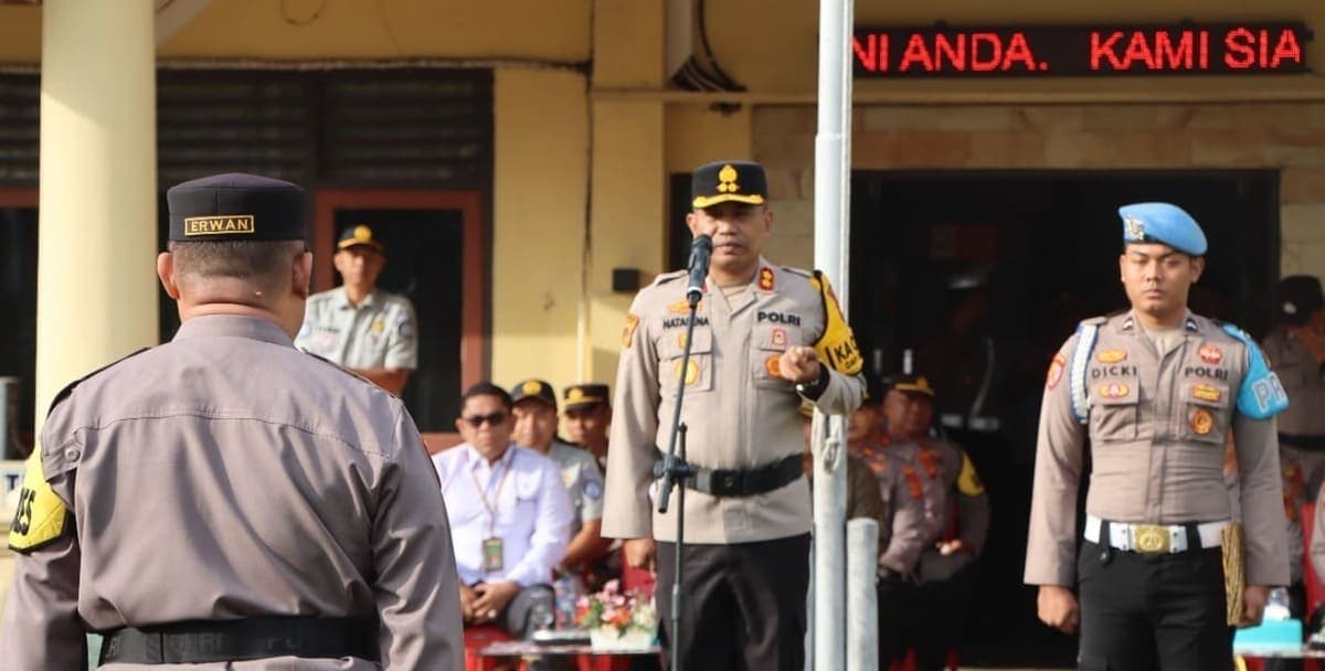 Kapolres Bungo Pimpin Apel Operasi Keselamatan Siginjai 2025, Dorong Budaya Tertib Lalu Lintas