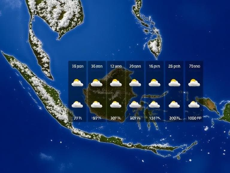 Ramalan Hujan Ekstrem Besok, 21 Februari 2026: Waspada di 10 Kota Besar Indonesia